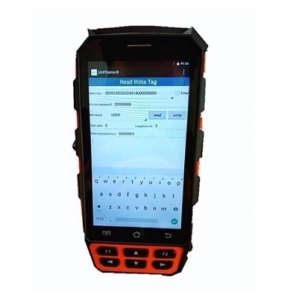Long Range UHF RFID Handheld Reader with Pistol Grip, Android 7 OS, IP65, 4G - Amuse Tech Solutions