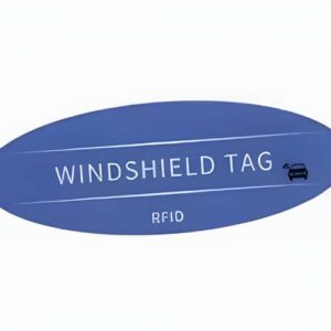 Amuse Tech Solutions RFID Printed Serial Number Vehicle Windshield Sticker Windscreen Tag – Frequency 860 MHz to 960 MHz