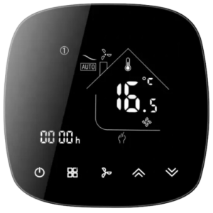 Z Wave Touch Screen Thermostat with Chrome Frame and Schedule - Amuse Tech Solutions