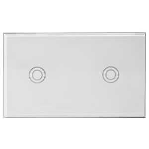 Z Wave Dual Touch Switch with Tempered Glass and Safety Feature - Amuse Tech Solutions